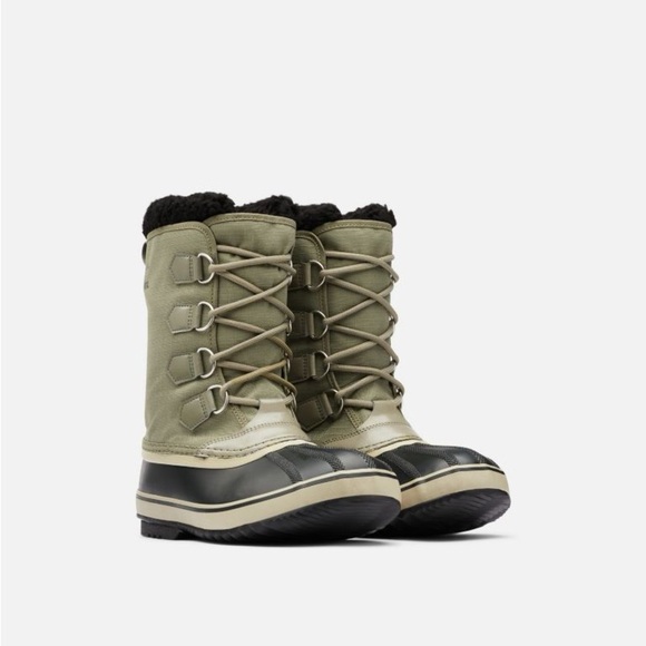 NWT Sorel Men’s 1964 PAC Nylon Waterproof Snow Boots in Sage/Dark Moss size 8.5 - Picture 3 of 11